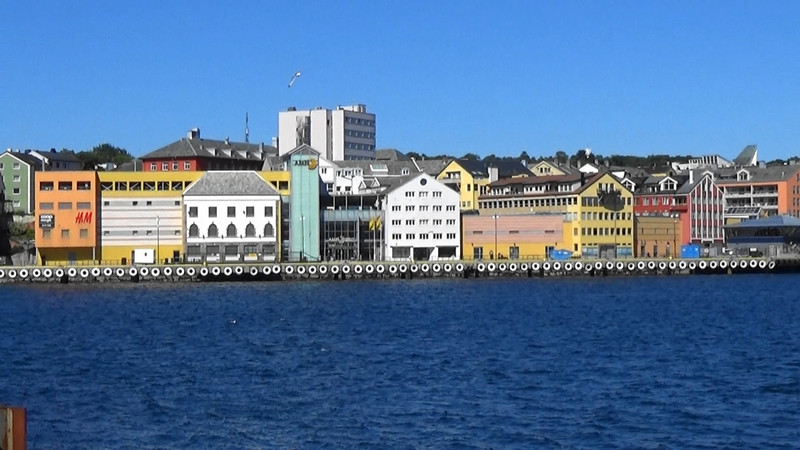 Opposite of the harbour from the old town,Kristiansund