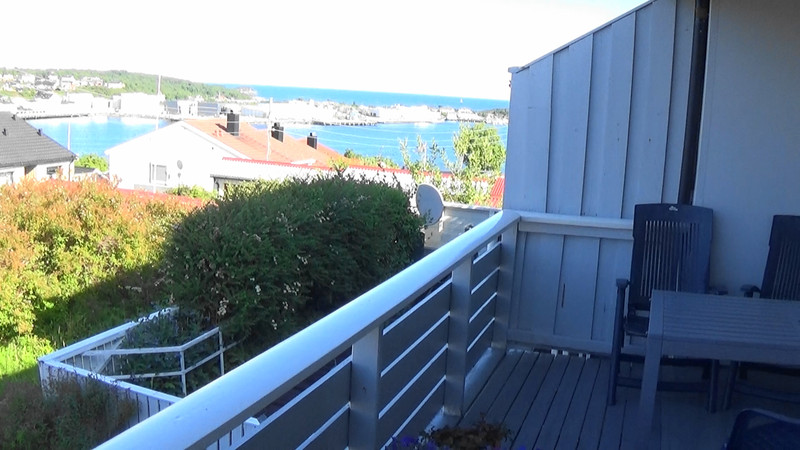 The terrace in Kristiansund.If only the sun were shining on it at breakfast