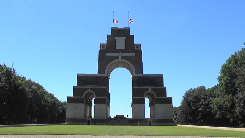 Thiepval Memorial to those killed but bodies never found in the Battle of the Somme 1916,France
