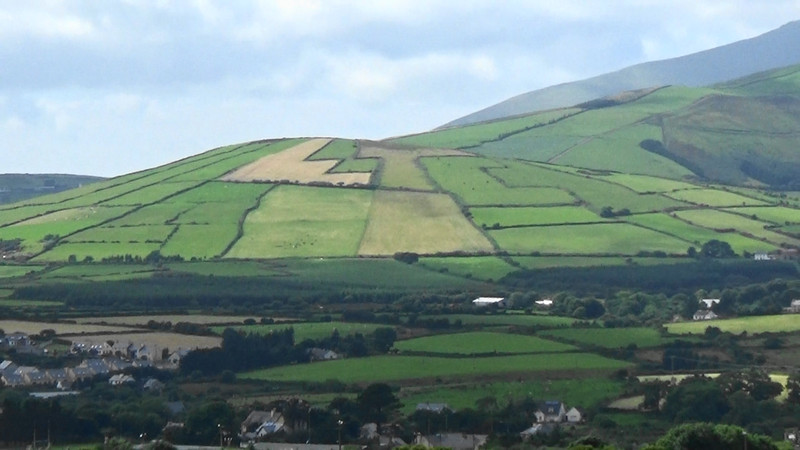 View over the valley before taking to the paddock climb,Annascaul