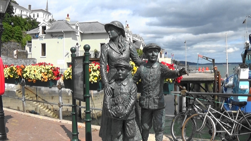 Memorial to those who emigrated from Cobh,Ireland leaving in the hope of a better life