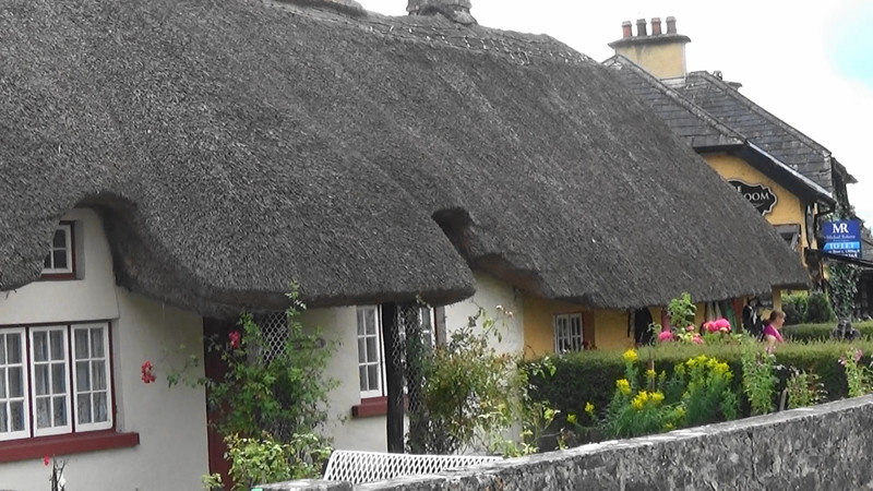 Thatached cottages,Adare