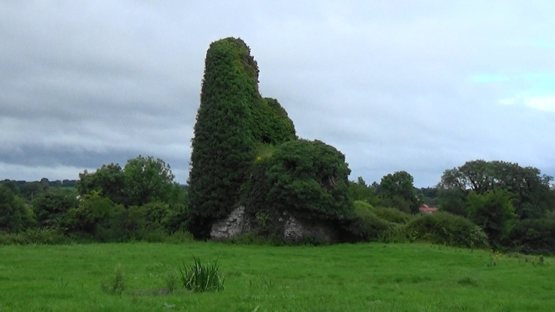 Remains of the Norman tower near the cottage,Castleisland