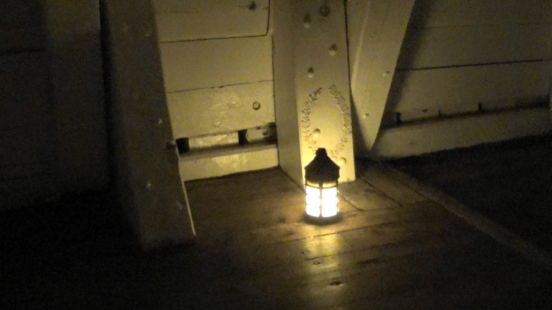 The spot where Lord Nelson died on HMS Victory