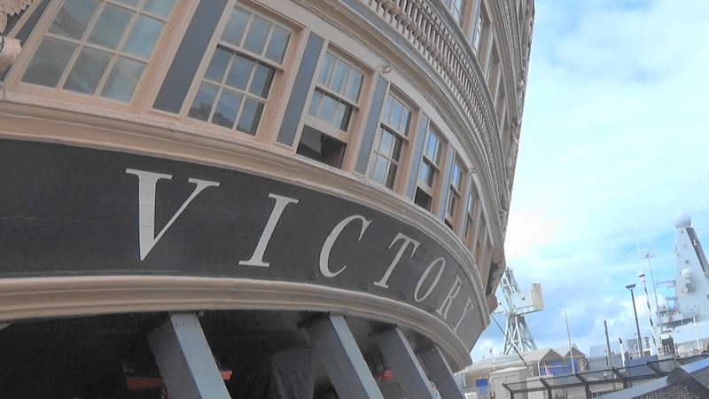 The stern of HMS Victory