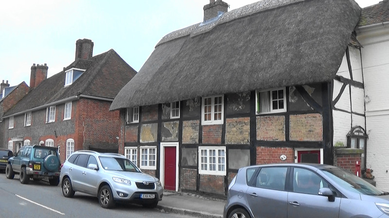 Thatched roof house,Southwick