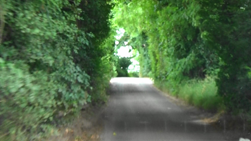 A country lane instead of a highway