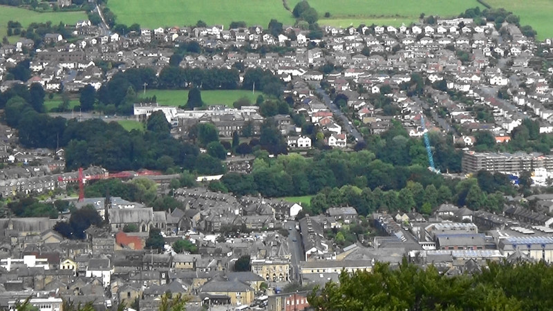 Otley at the foot of the Chevin Ridge