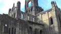 Impressive outer walls of Kirkstall Abbey
