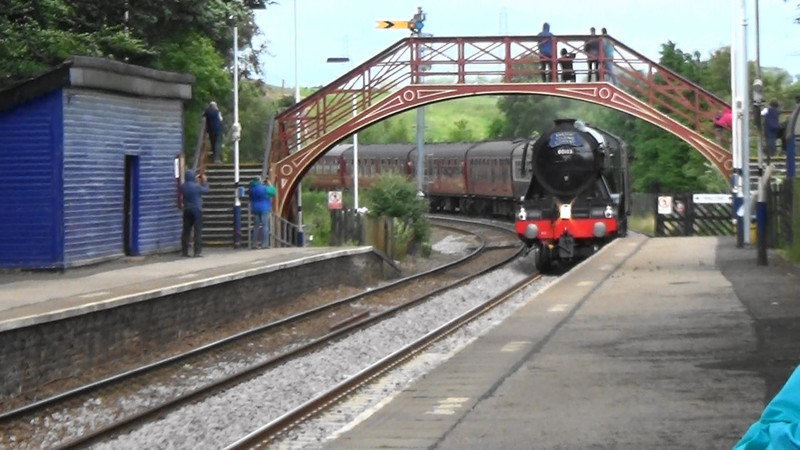 Here she comes,The Flying Scotsman