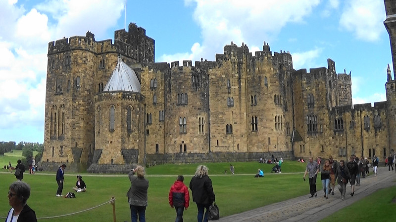 A wider view of Alnwick Castle