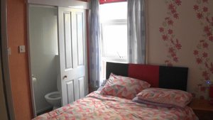 Our bedroom in the 'cosy apartment',Blackpool