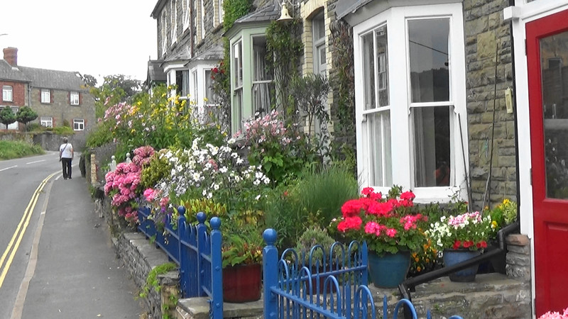 Colourful front gardens ,Hay on Wye