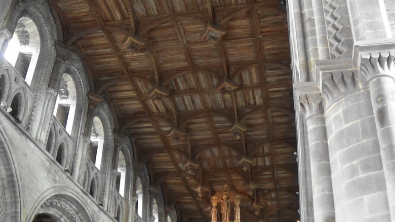Exquiste timbered ceiling,St David's Cathedral