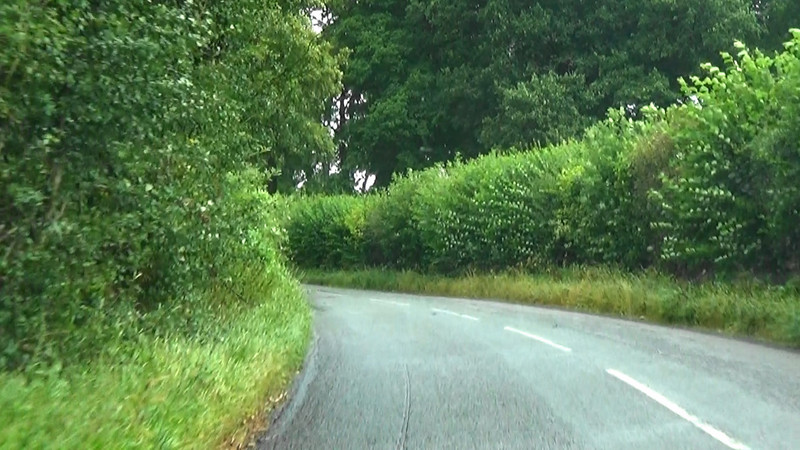 Rural Welsh road near Abergavenny