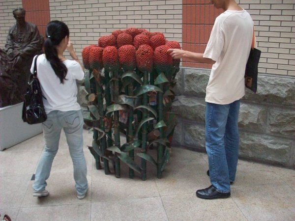 Corn (I think) sculpture