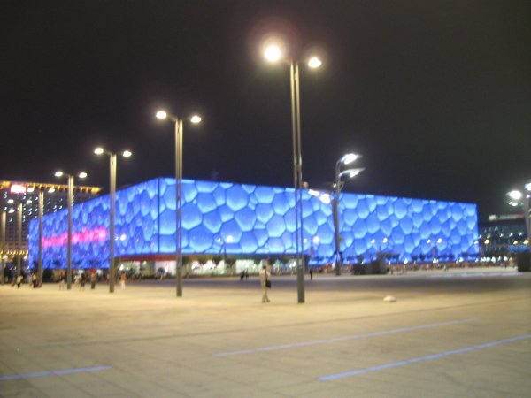The Water Cube Night Time 1