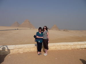 Mum and I at the pyramids