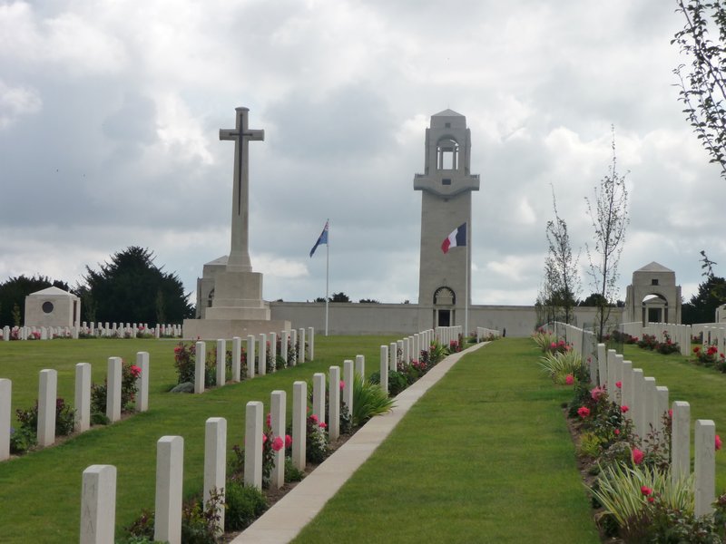 Villers Bretonneux memorial and cemetery