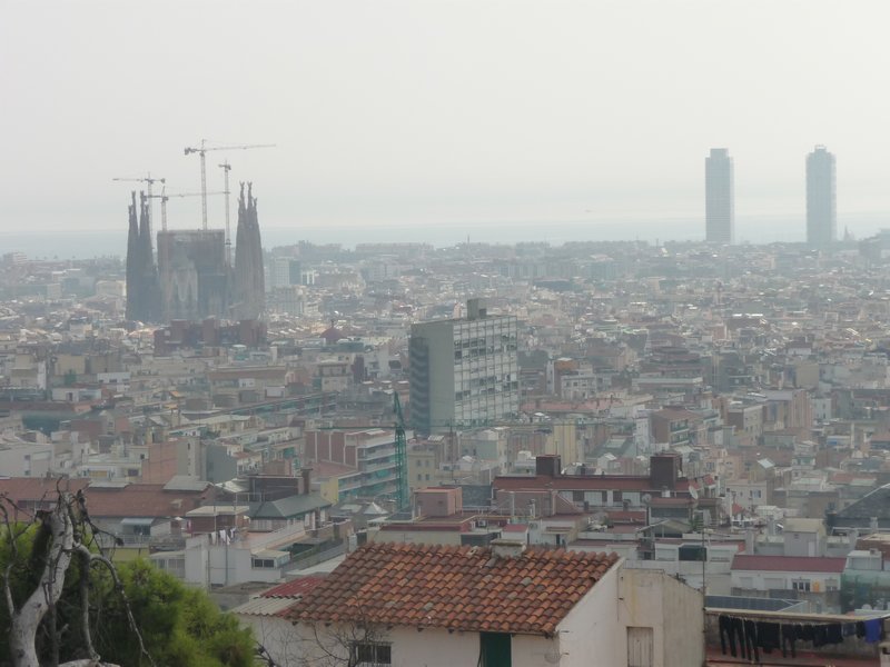 View of Gaudi's church