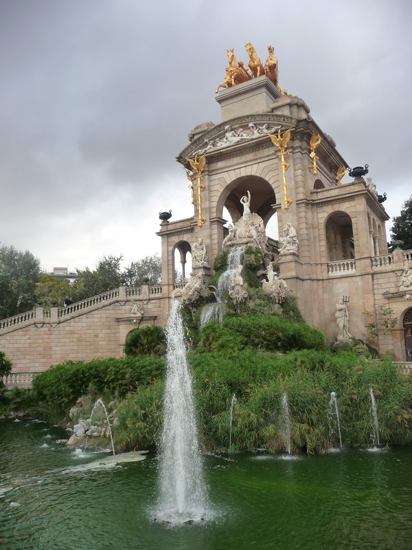 Fountain in Barcelona park