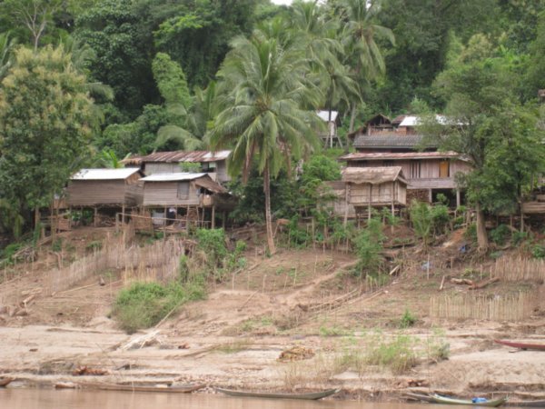 Houses on the riverbank