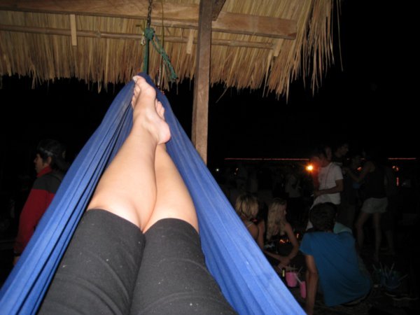 Finally in a hammock!!! :-D