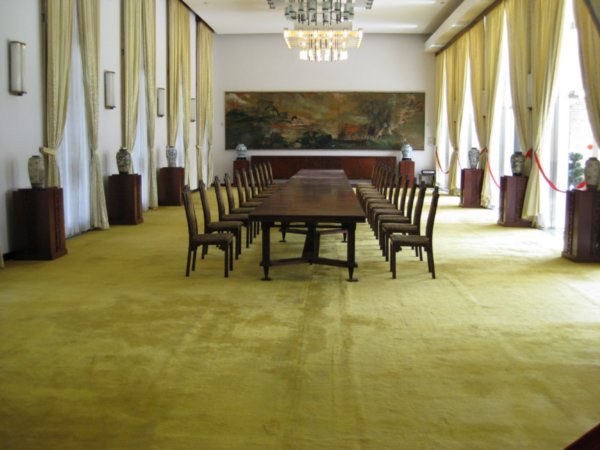 One of the massive meeting rooms