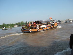 Slow boat up the Mekong