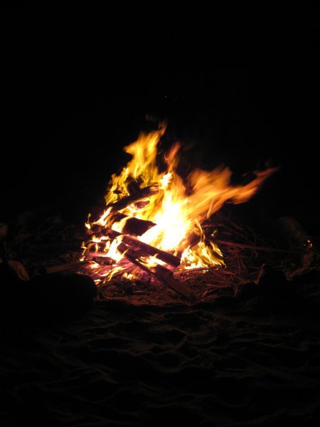 Bonfire at Wang Sai