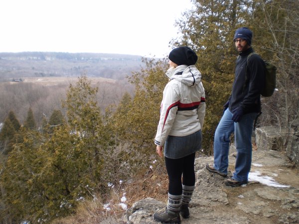 Me and Gordon taking in the view at Rattlesnake Point