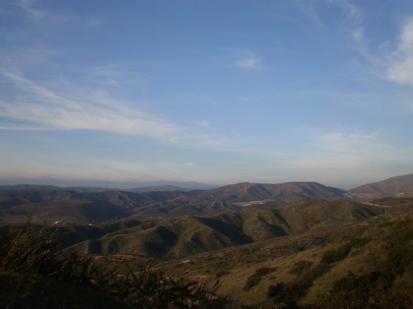 The hills behind El Sauzal