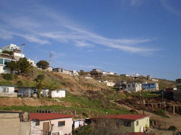 El Sauzal is quite spread out across the hill facing the Pacific