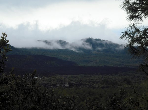 A cloudy day at the Paricutin Volcano