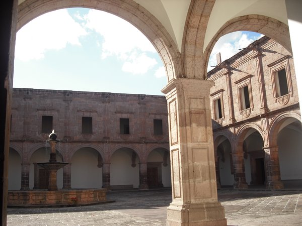 Palacio Clavijero courtyard in Morelia
