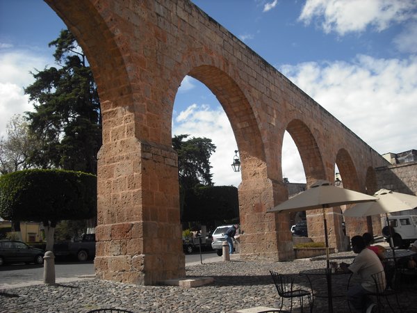 A small part of Morelia's several km long aqueduct built in 1788