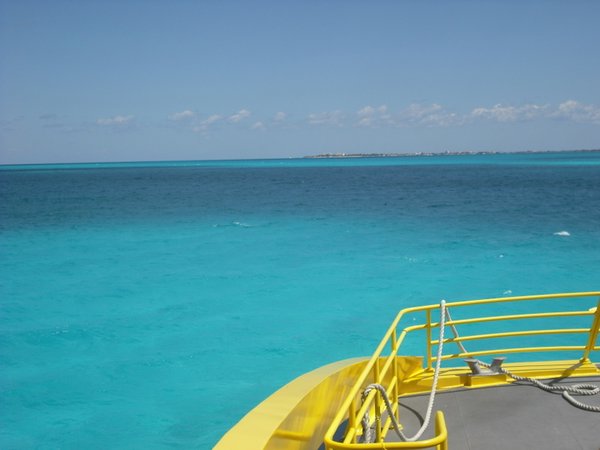 And then off to the something completely different: The Caribbean Sun and Turquise Water!