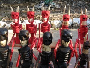 Calaveras - typical Mexican skeletons, used around the Day of the Dead