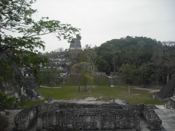 The main Plaza with the Central Acropolis behind it