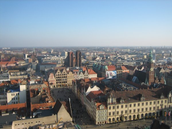 Aerial view of part of the Rynek
