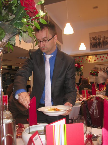 Mateusz serves the rosol