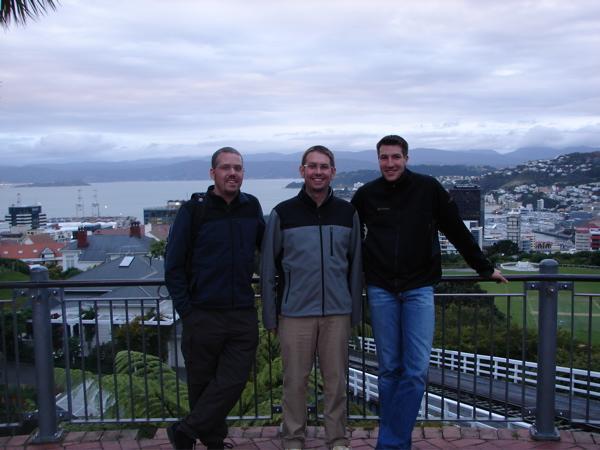 Overlooking Wellington with Arne