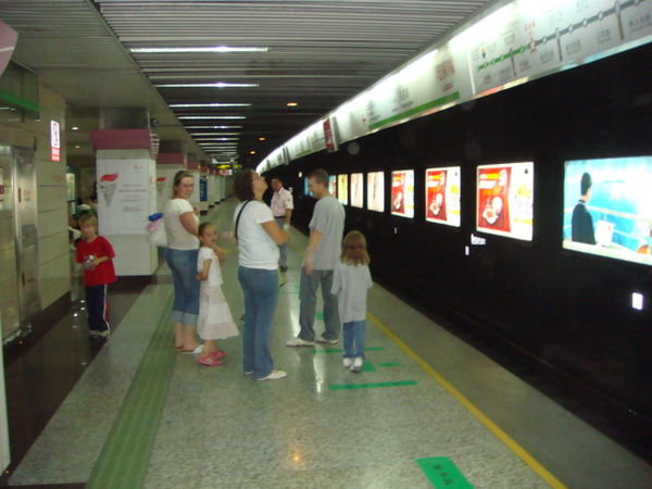 On the metro platform