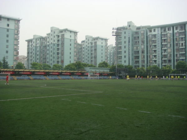 The football pitch at our block of flats