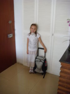 Sophie's first day at school