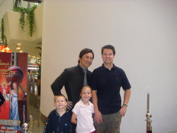 Daddy wanted his pic taken with Jackie Chan too!