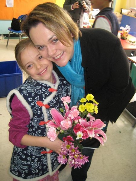 A lovely photo of Sophie and me at the school Chinese New Year day