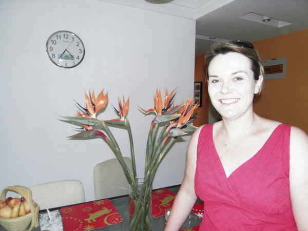 Me with my Bird of Paradise flowers