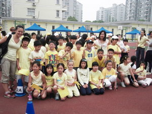 Sophie's class part of the yellow team