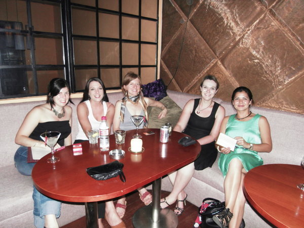 The ladies out for a few birthday drinks